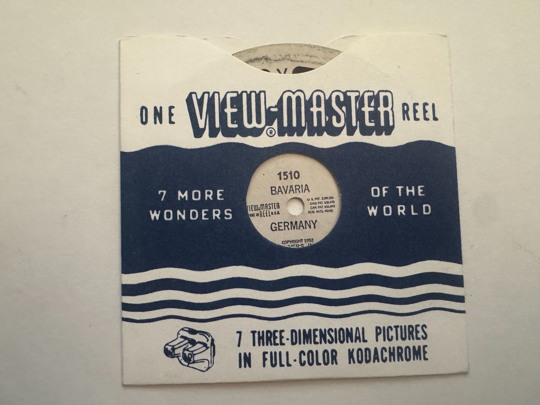 View-master Giocattoli: View-Master 3D: Nr. 1510 BAVARIA GERMANY – Usato da Tegerfelden venduto da siebenmacky