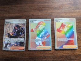 3 Pokemon Karten Sagaria Kabu Sidney Trainer Set