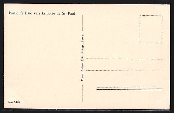 Cartoline postali: AK Basel, Partie am Spalengraben – Usato da Berlin venduto da bartko-reher 1