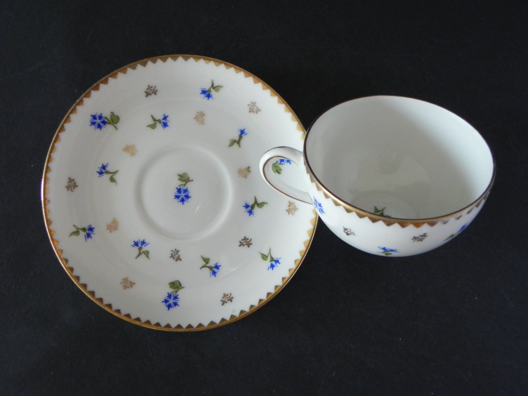 Tazze: 2 Espressosets mit Streublumen Dekor handbemalt - Langenthal – Nuovo (secondo la descrizione) da Zürich venduto da LodgE-21 4
