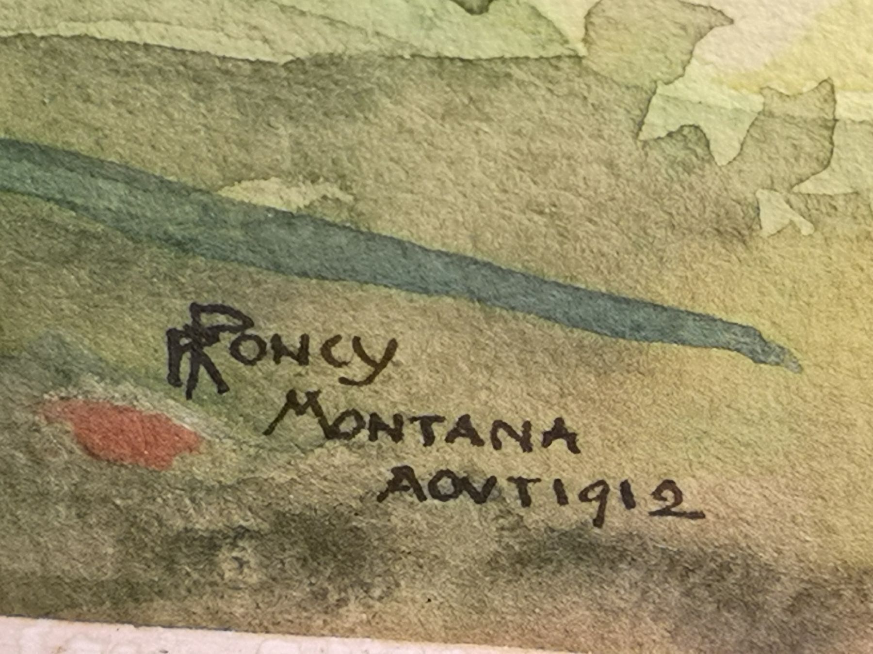 Dipinti: MONTANA AOÛT 1912 aquarelle – Usato da Genève venduto da Qanil77 4