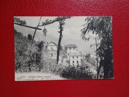 Orselina Locarno Dorfpartie Kirche Restaurant Union 1908