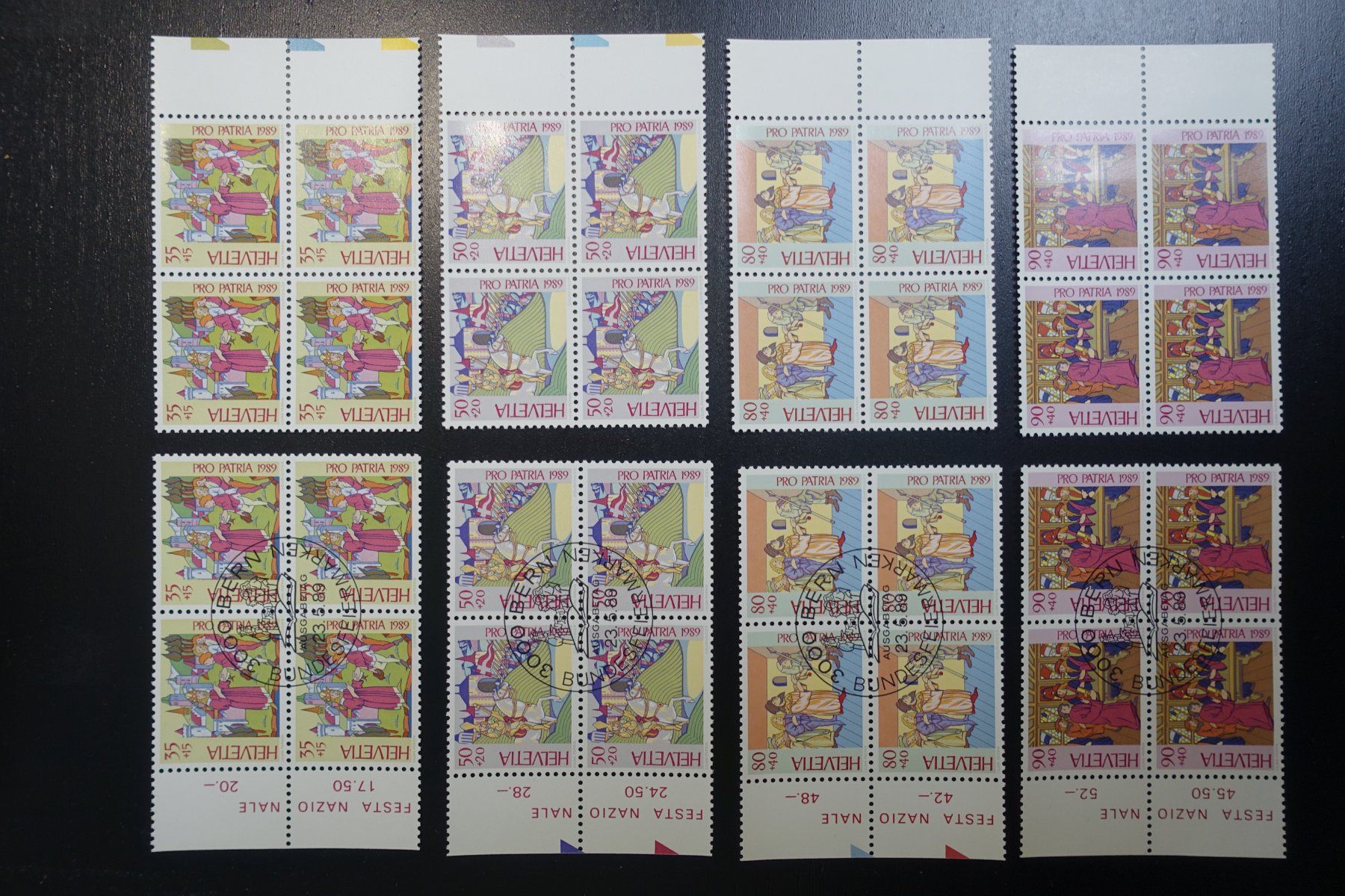 Tous les timbres: Kompletter Pro-Patria-Satz 1989 – D'occasion à Engelburg par Guifo