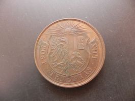 Medaille Ville de Genève reconnaisante Leonce Angrand 1881