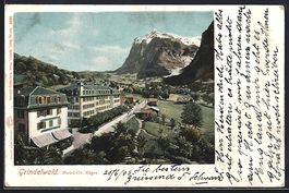 AK Grindelwald, Hotel Gr. Eiger, 1903