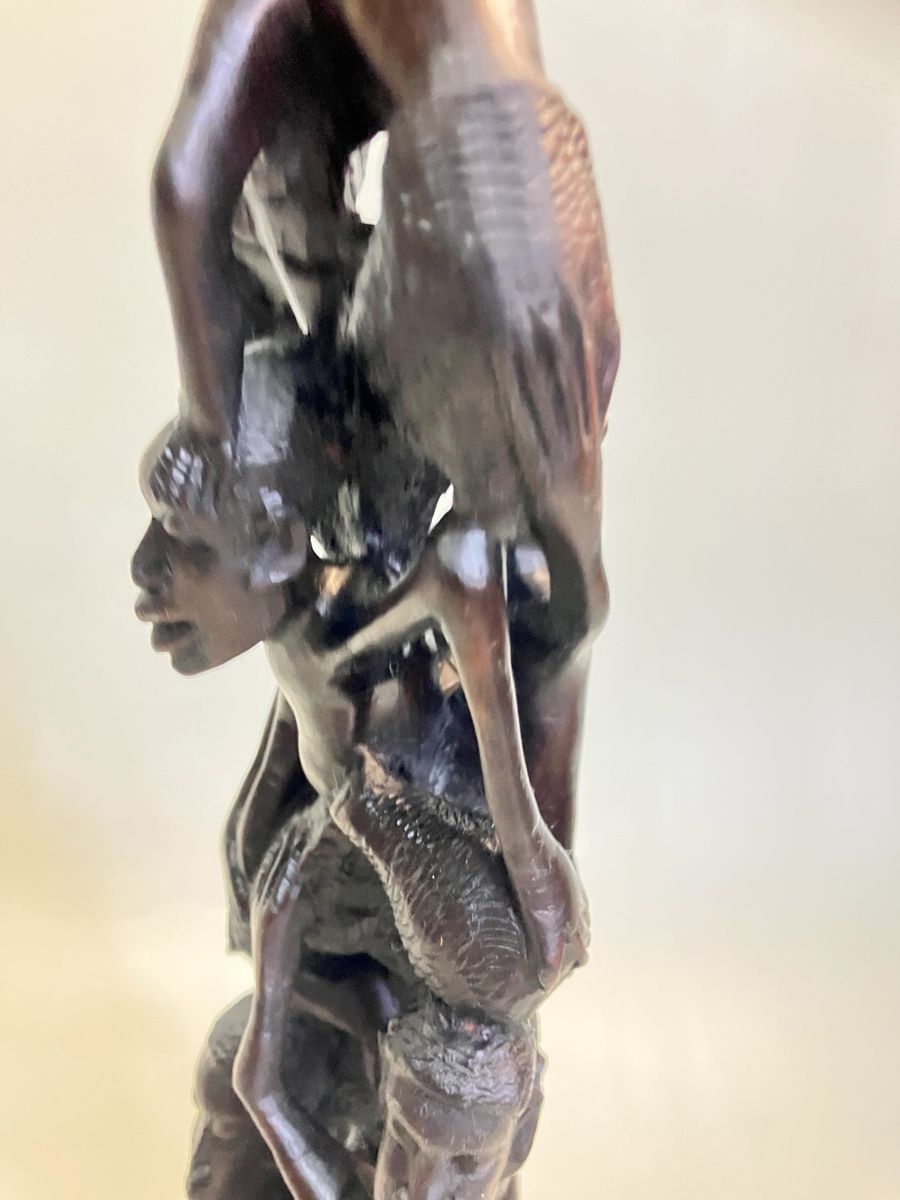 Sculture & Statue: Uiamaa Lebensbaum Figur aus Ebenholz – Usato da Horw venduto da luzernicus 4