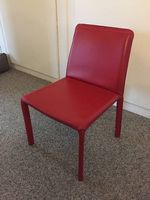 1 Kinder Stuhl / Sessel aus Leder