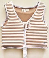 Schwimmweste ab 1 Jahr, braun/weiss gestreift, neu