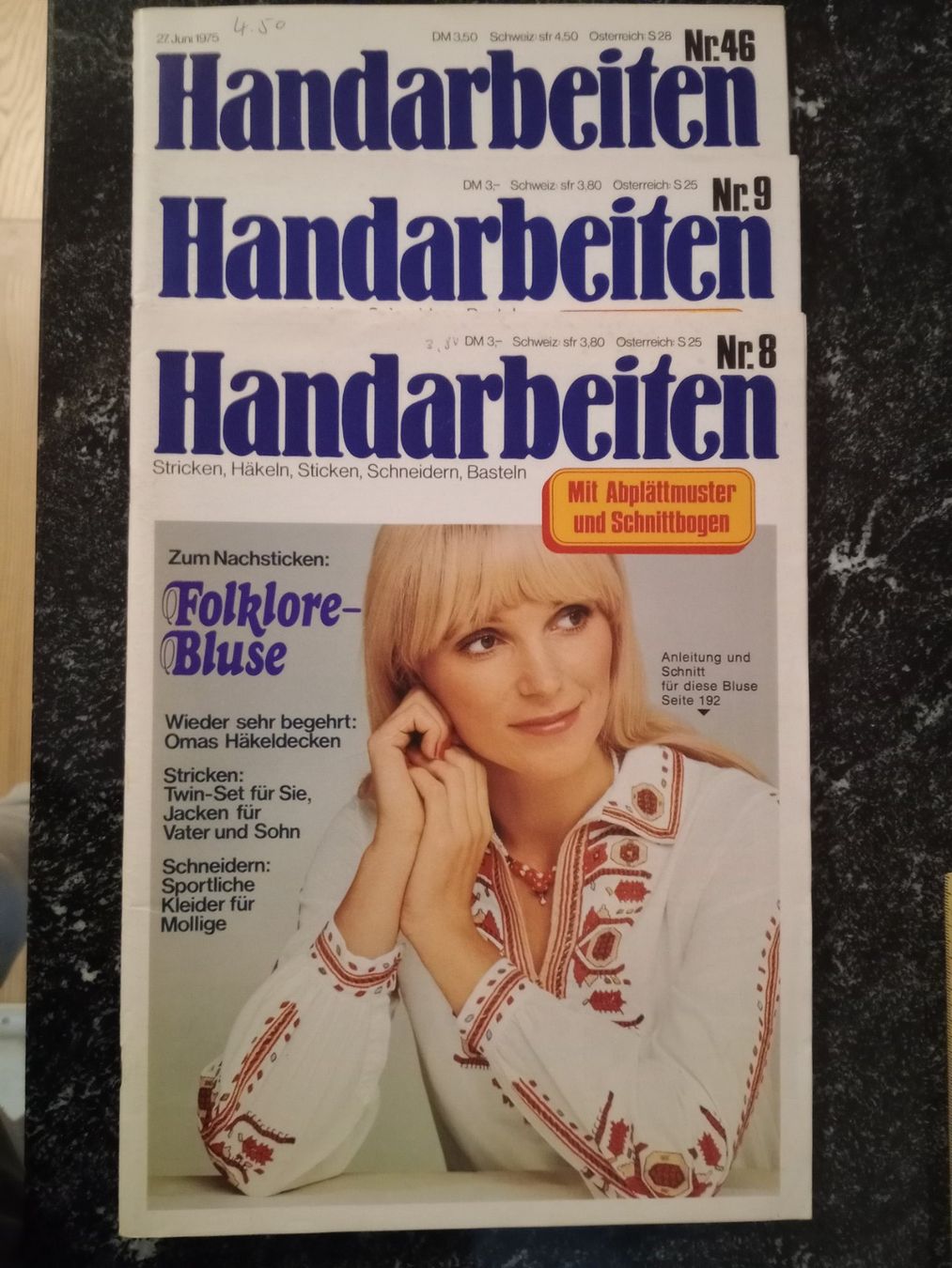 Lot Magazine Handarbeit 17 Stück Vintage Schnittmuster (Gebraucht) in ...