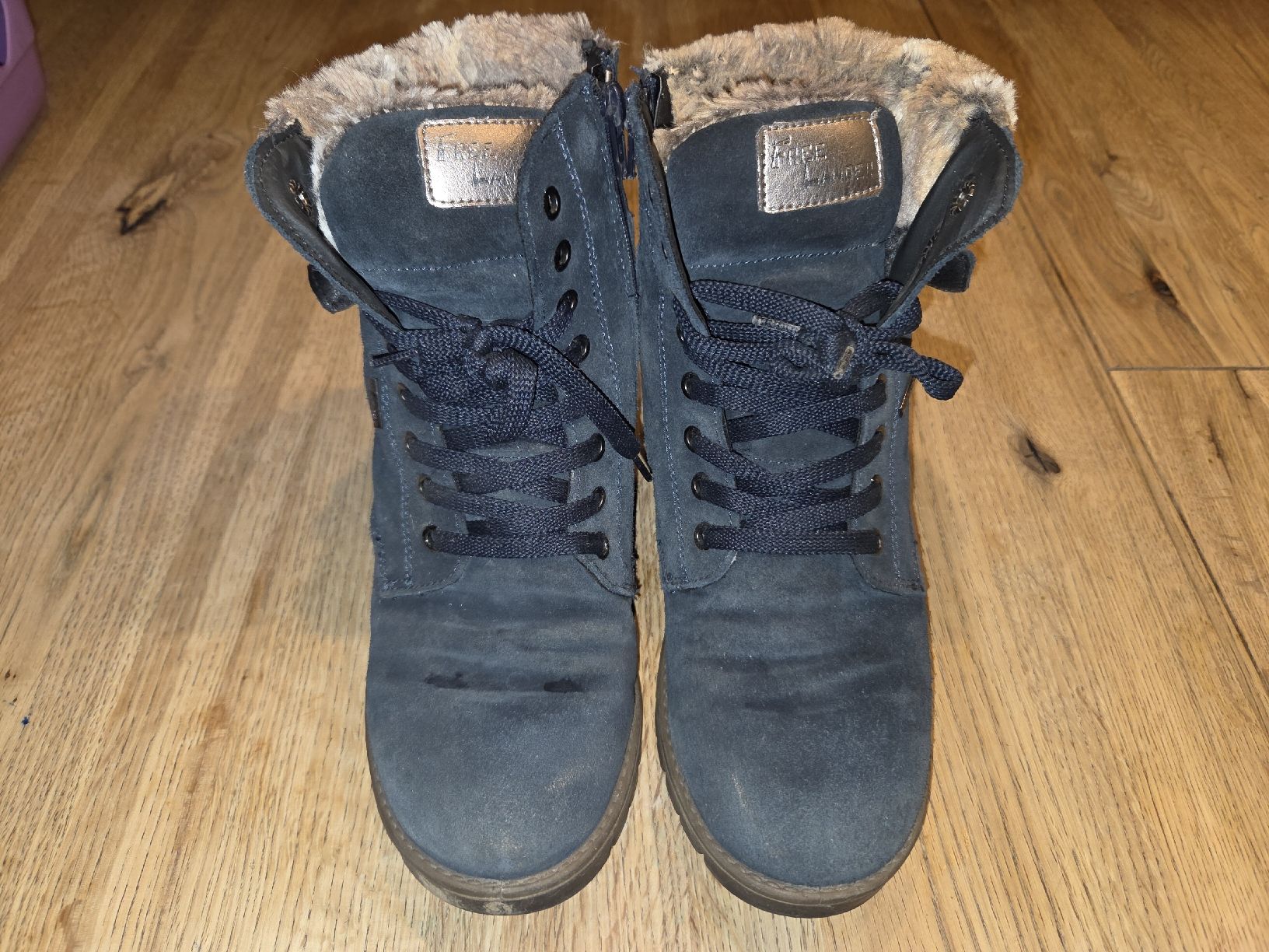 Schuhe für Mädchen: Blaue Winterstiefel Gr. 37 mit Warmfutter – Gebraucht aus Schlierbach von smeralda1313 1