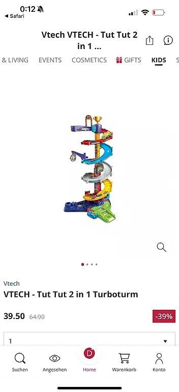 Vtech Giocattoli: V-Tech Tut Tut Rennbahn, 2 Versionen – Usato da Horgen venduto da beg_l78s 1