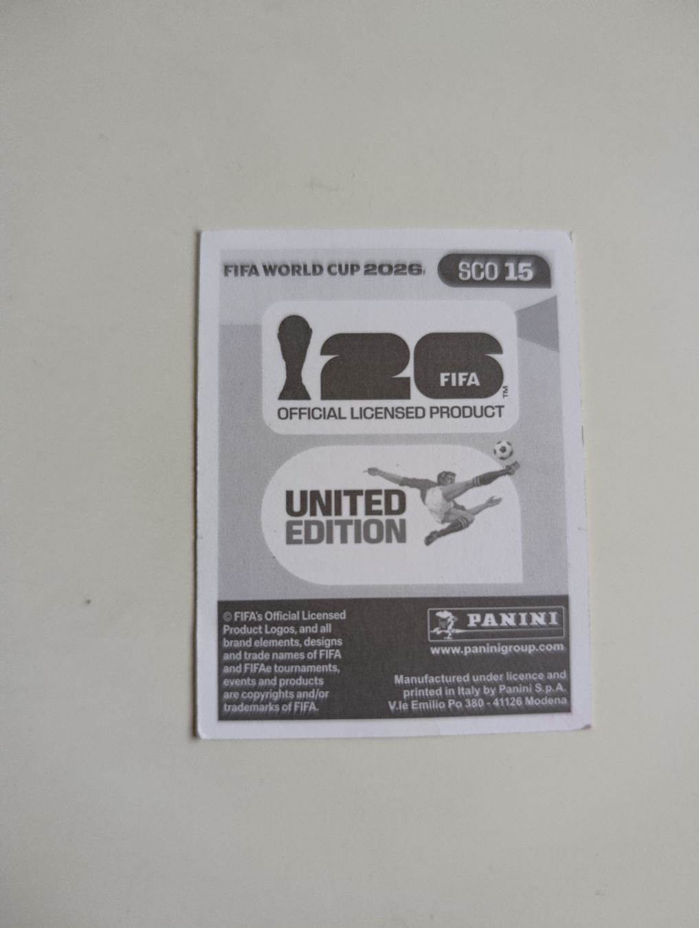 Panini Sammelbilder & Trading cards: Panini World Cup 2026 SCO 15 – Neu (gemäss Beschreibung) aus Lavey-Village von pas_7xd2 1
