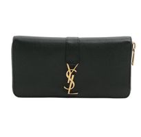 Saint Laurent Paris Leather Wallet Green - Top Zustand