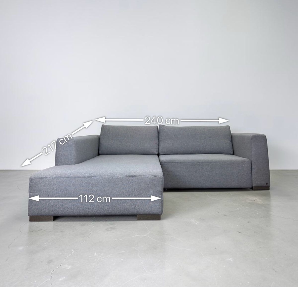 Tom Tailor Divani: Heaven Tom Tailor Ecksofa Hellgrau mit bettfunktion – Usato da Fehraltorf venduto da Sofalab.swiss 1