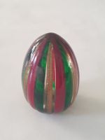 2 STK OSTERSCHMUCK  VERSCHIEDENE OSTEREIER GLAS