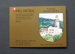 2016 Pro Patria Markenheftchen **