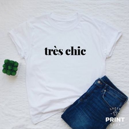 "Très Chic" T-Shirt, Grösse XXL, neu für den Sommer!