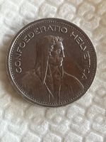 5 Frankenmünze 1948 helvetia, Schweiz, seltene Münze für Sam