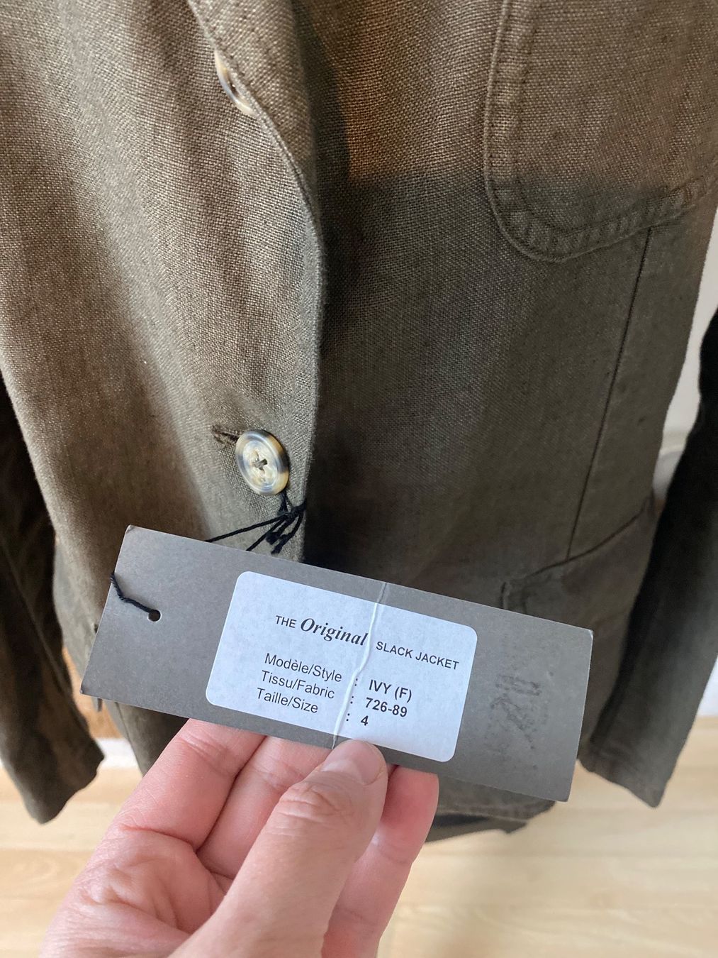 Jacken: Linen jacket, size L, new. – Neu (gemäss Beschreibung) aus Safenwil von rgs_tg62 4