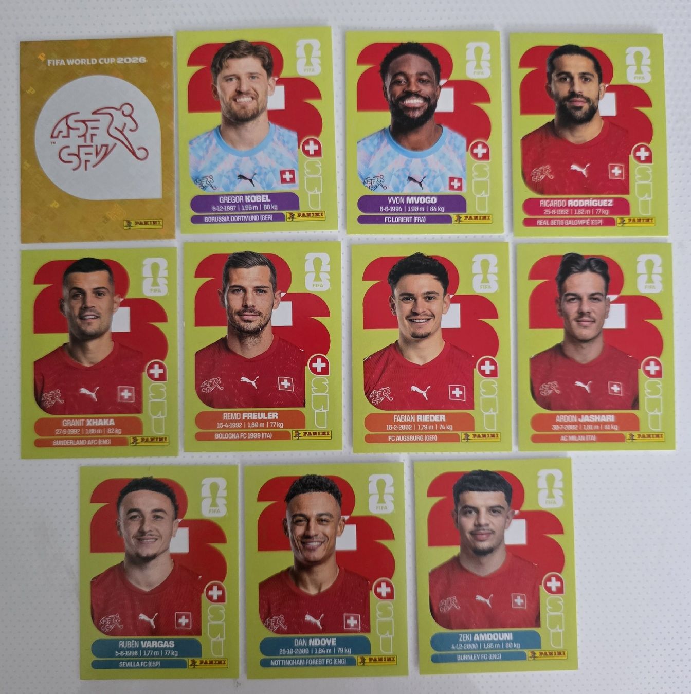 Panini Carte collezionabili: Panini WM 2026 Sticker Team Schweiz – Usato da St. Gallen venduto da Shelly__x3