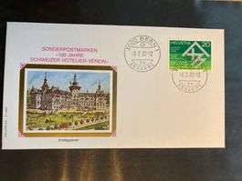 CH 1982 FDC 100 J. Hotelier-Verein Ortsstempel Bern