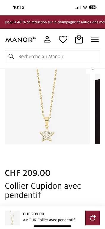 Catenine: Chaîne en or pendentif étoile – Usato da Perroy venduto da barballalla 4
