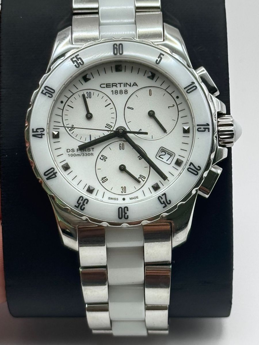 Certina Orologi: Certina DS First Damenuhr Chronograph – Usato da Hunzenschwil venduto da MeliT
