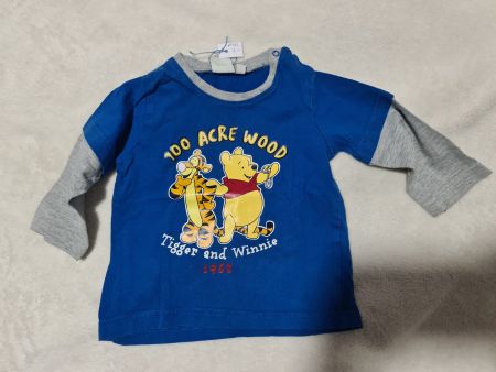 Pull gris bleu winnie taille 80cm