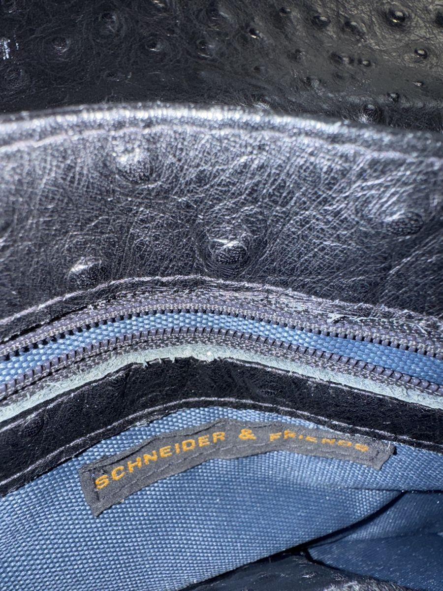 Borse da donna: Edle Straussenledertasche Schwarz – Usato da Vella venduto da Buendnersteinbock 1