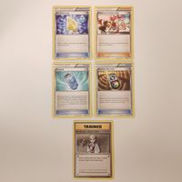 5 POKÉMON cards 2015-2016 TRAINER prof OAK evosoda lady rev