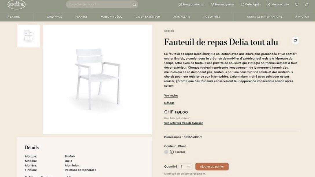 Sedie: Lot de 6 chaises de jardin – Usato da Nyon venduto da tha_5zkc 1