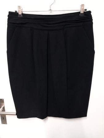 Eleganter Rock Jupe Le Tricot Perugia Gr.L, schwarz, Viscose