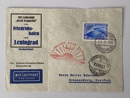 Deutsche Luftpost 1931, Friedrichshafen nach Leningrad