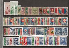 PJ199 - Lot Pro Juventute 1912 - 1957 *