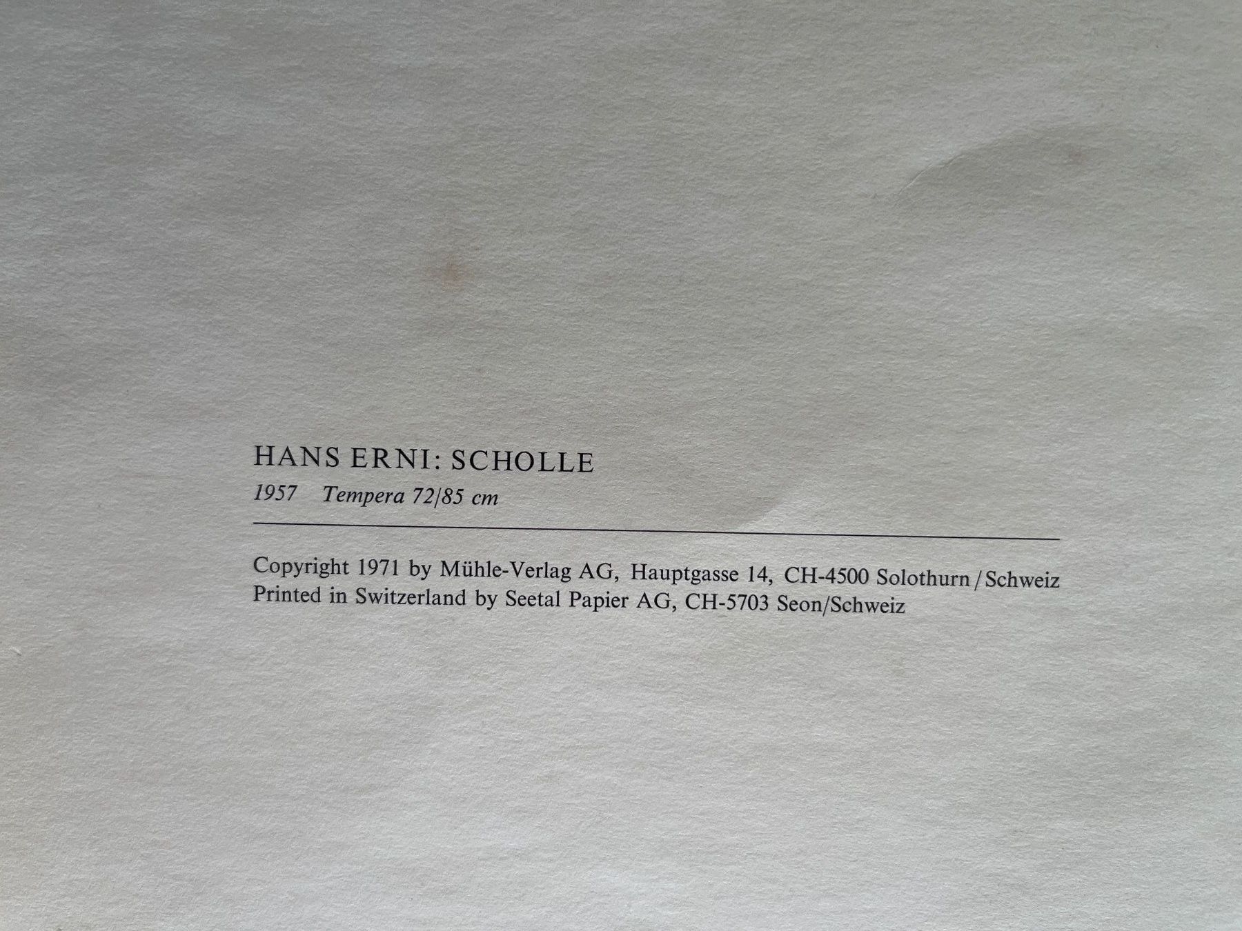 Poster & Bilder: Hans Erni - "Scholle" - – Gebraucht aus Stetten AG von Brissago25 1