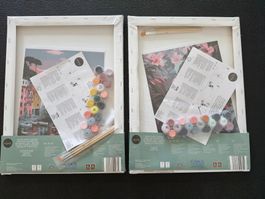 Malen nach Zahlen Set 2 Stk. 30x40 cm neu