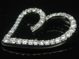 Anhänger Silber 925 Herz / Zirkonia