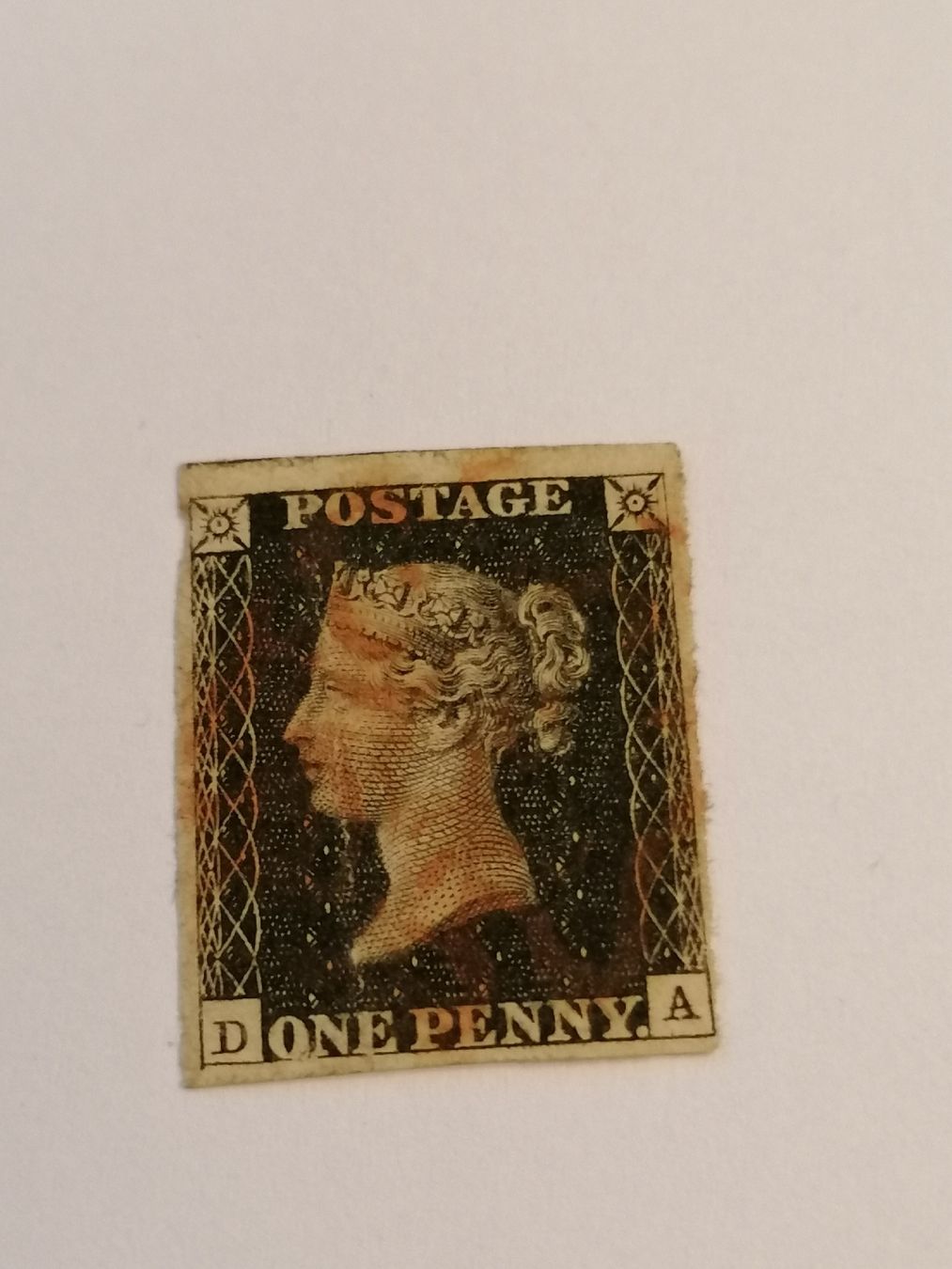 Tutti i francobolli: One Penny Black 1840, seltene Platte 10 – Usato da Happerswil venduto da tschergi