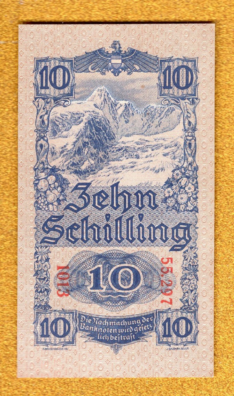 Banconote: Austria 10 schilling 1945 UNC – Nuovo (secondo la descrizione) da Leibstadt venduto da baroc333 1