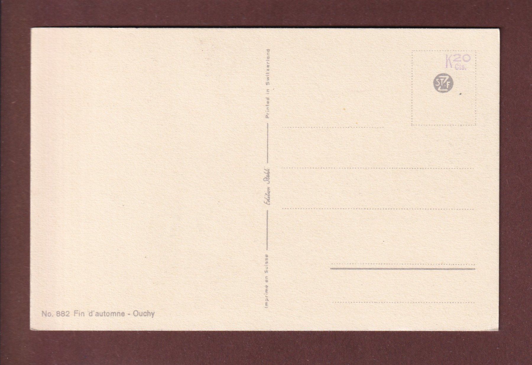 Cartes postales: LAUSANNE - Ouchy - Fin d'automne – D'occasion à Pully par nicecards 1