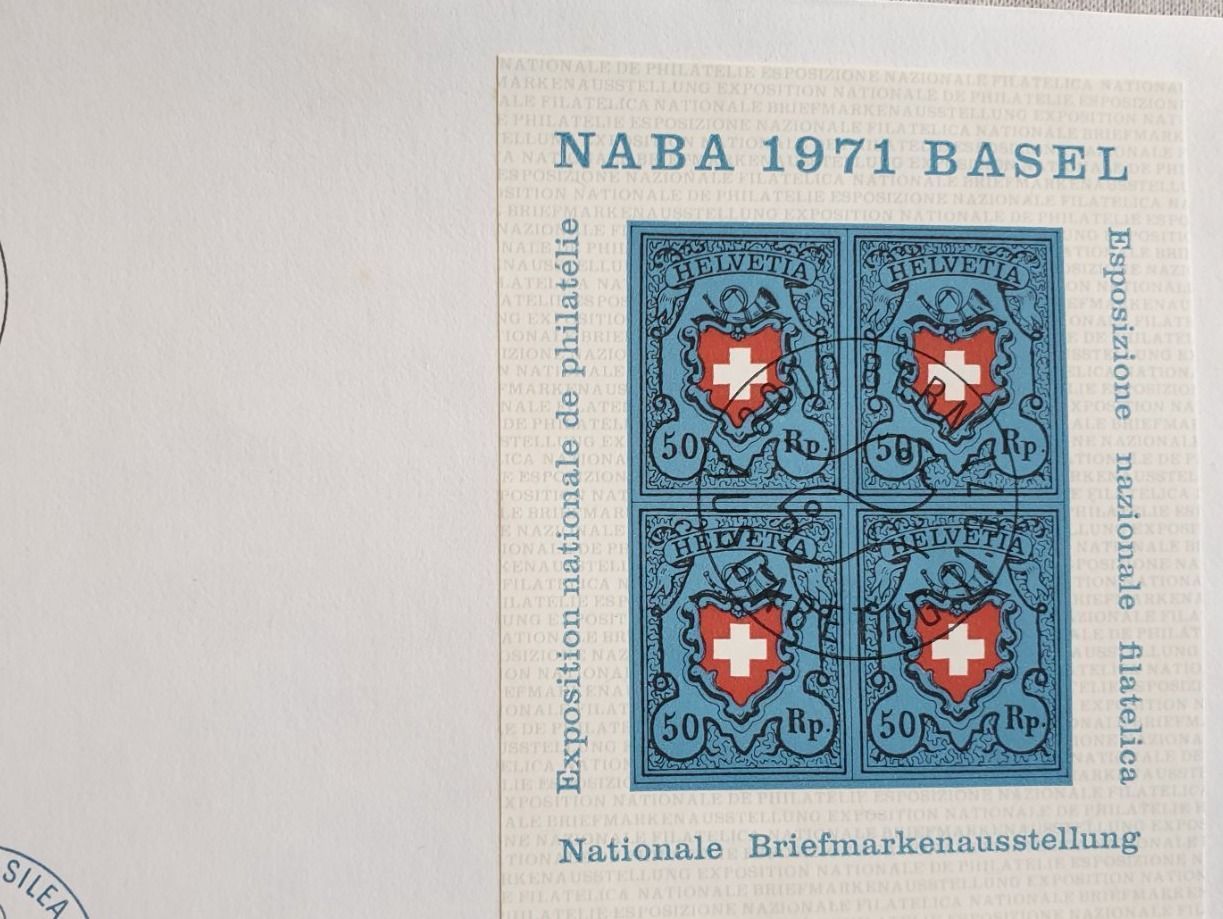 Alle Briefmarken: (266)  «NABA 1971 BASEL» mit ET Stempel – Gebraucht aus Schwarzhäusern von Inot3 1