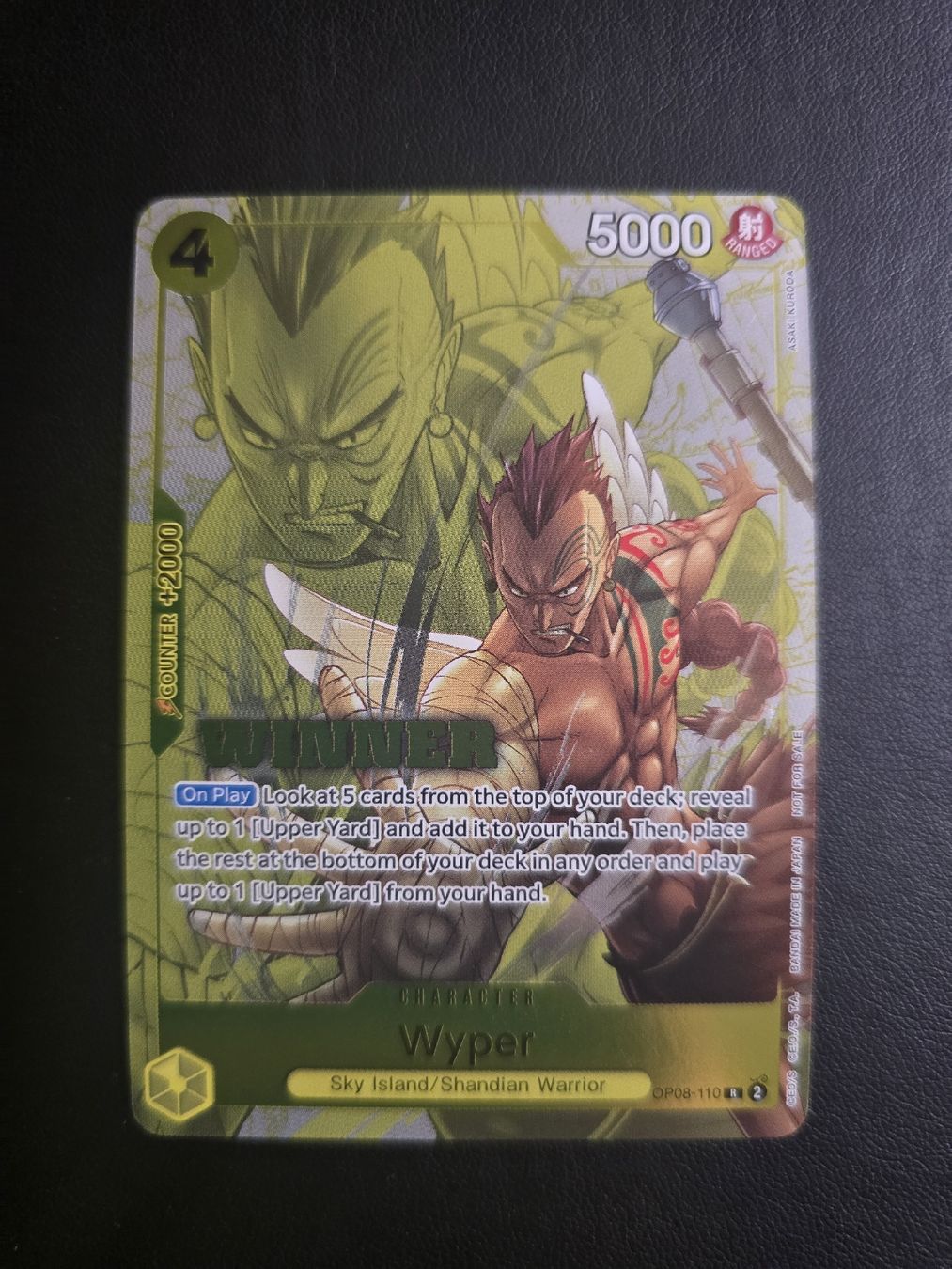 Bandai Carte collezionabili: Carte One Piece Wyper Winner – Nuovo (secondo la descrizione) da Cointrin venduto da PokeAku