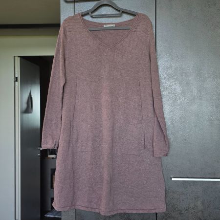 🐸 NILE KLEID M FEINSTRICK STRICKKLEID FARBE MAUVE
