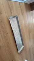 Serviertablett rechteckig Aluminium Muster Vintage