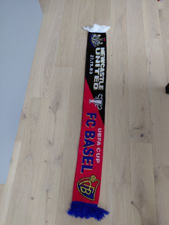 Fanschal FC Basel Newcastle United UEFA Cup 2003