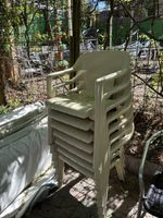 Gartenstühle, Stapelstühle, 6 Stk., Kunststoff, Top für Gart