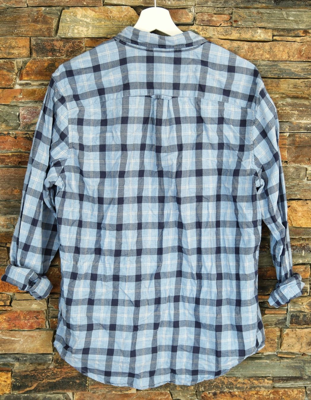 Camicie: Hemd  AMERICAN EAGLE Gr. M blau karriert – Usato da Wohlen AG venduto da Exitburn 1