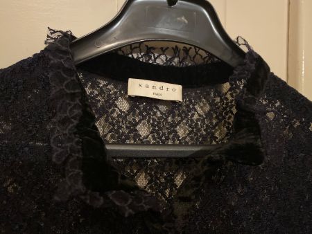 Sandro Spitzenkleid Gr 36 dunkelblau