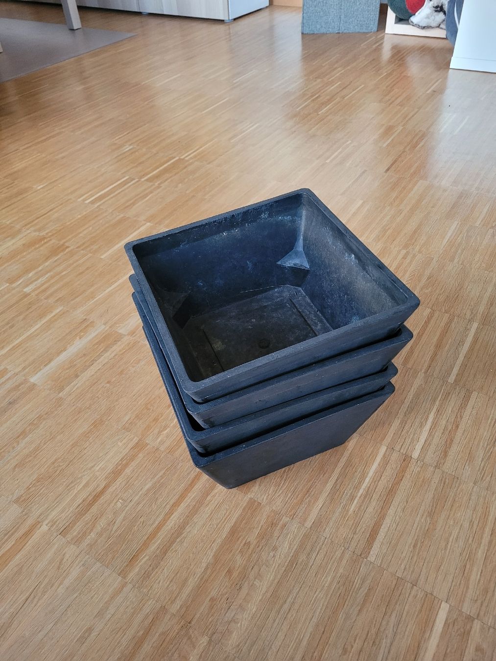 Pots de fleurs: 4 x Blumentöpfe, ECOPOTS Berlin Square, 6L – D'occasion à Uster par 13smiley13