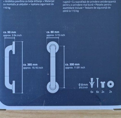 Vasche da bagno: RIDDER Haltegriff Sam mit rutschhemmender Grifffläche 30 cm – Nuovo e nell'imballaggio originale da Herznach venduto da mljohn 3